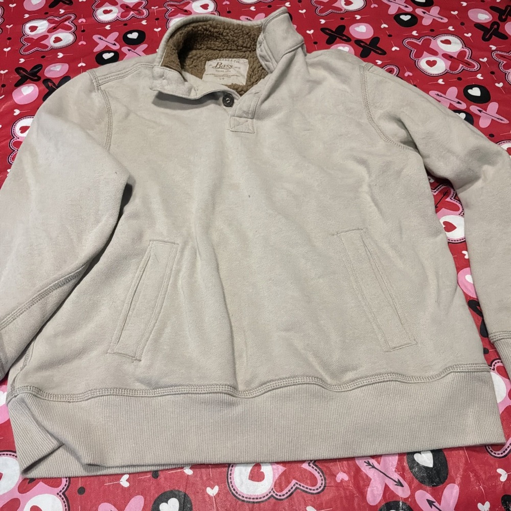G.H. Bass & Co. Sweater Seaside Warm Men's Size Large‎ Small Stain On Front